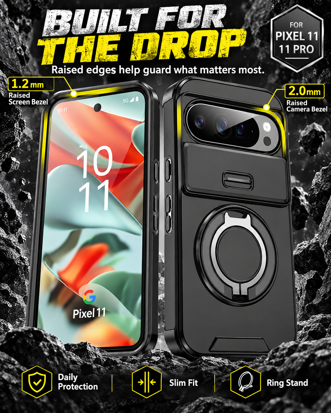 ForgeGuard Pixel 11 Pro case Built for the Drop protection hero
