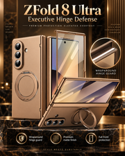 Bronze ZFold 8 Ultra protective case highlighting wraparound hinge protection